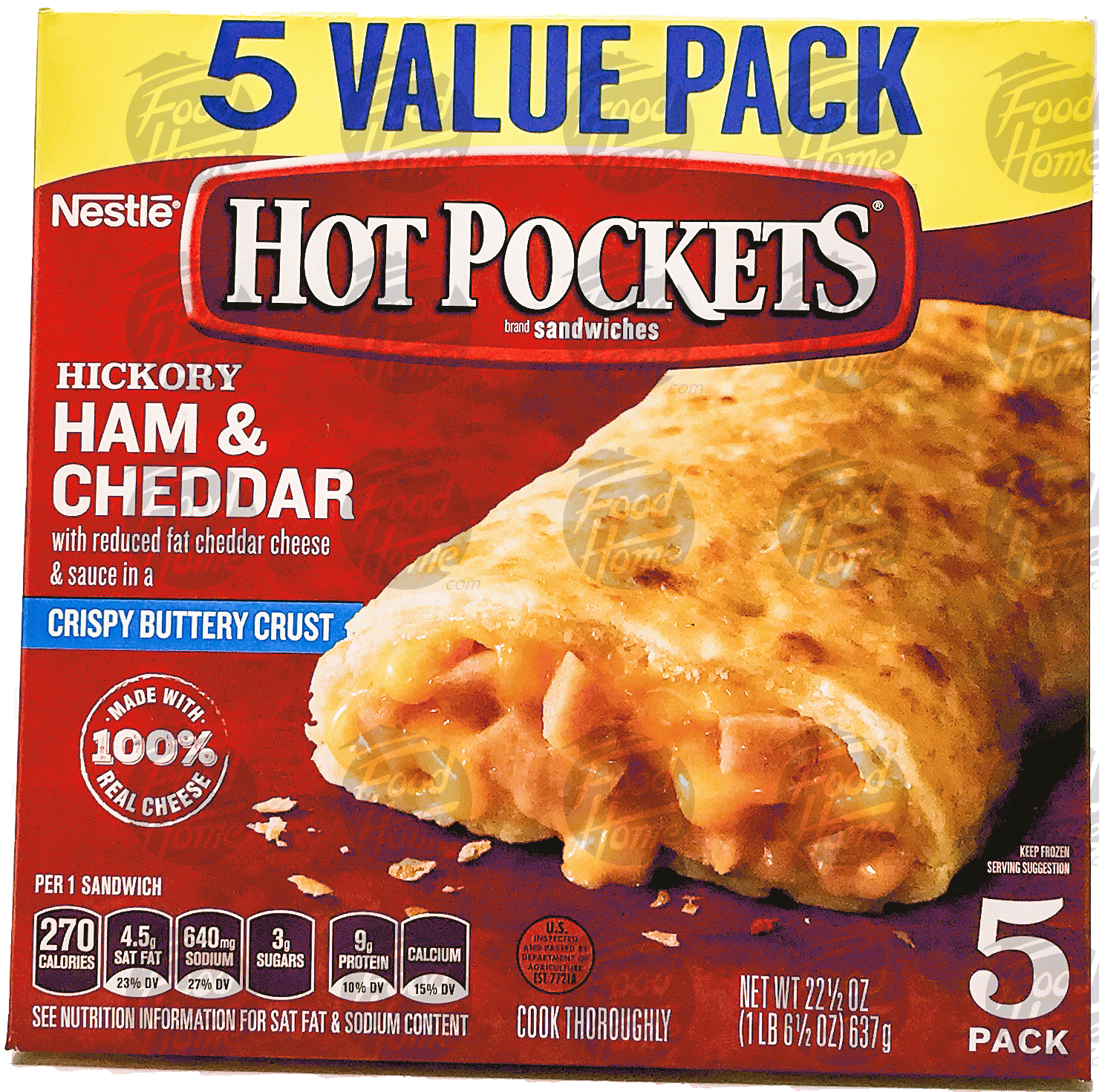 Hot Pockets  ham 'n cheese stuffed sandwiches Full-Size Picture